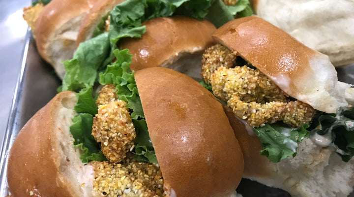 Oyster Po’Boys with Jalapeno Mayo