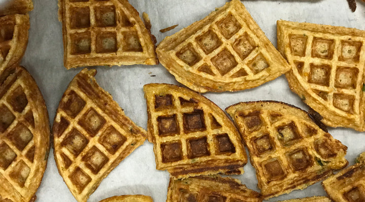 Cheddar Cornbread Waffles