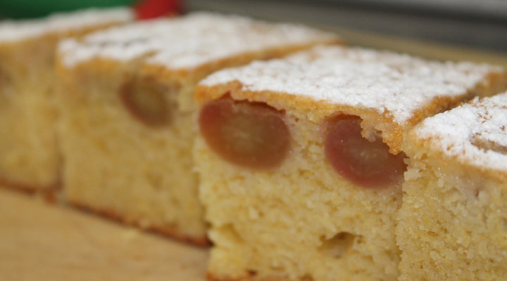 Red Grape & Polenta Olive Oil Cake