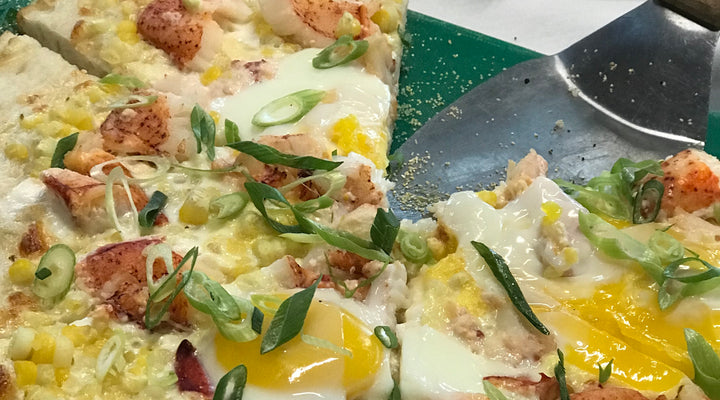Summer Corn and Bacon Breakfast Pizza
